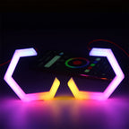 Universal Angel Eyes Retrofit 100MM APP Control RGB LED for Car Headlight 2 Pcs Set