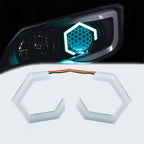 Universal Angel Eyes Retrofit 100MM APP Control RGB LED for Car Headlight 2 Pcs Set