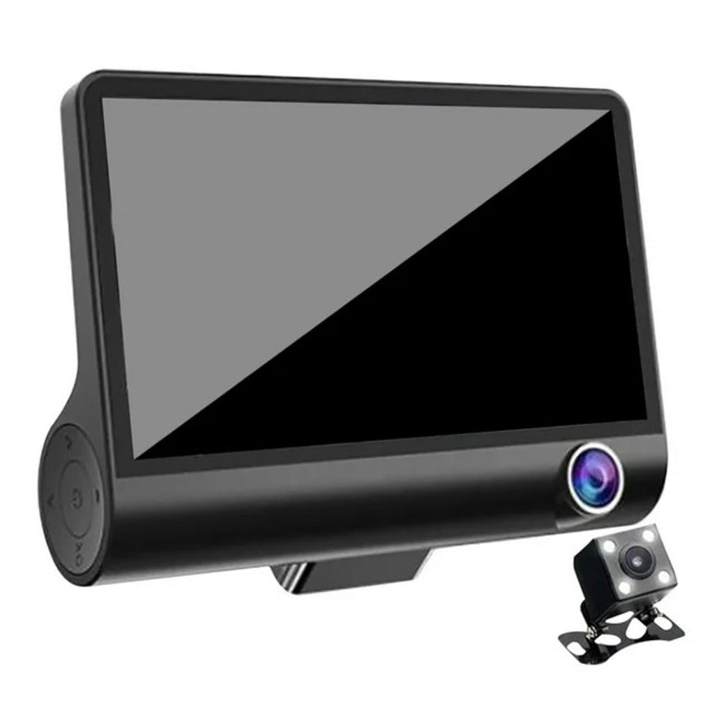 Universal Car DVR Dash Camera, FHD 1080P Wide Angle Car DVR Rearview Video Dash Cam Recorder Camera LCD Screen