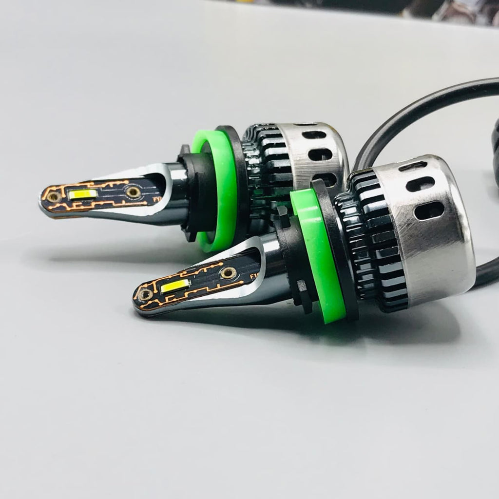 H11 Fog Light 30W Lemon Green Colour LED Fog Bumper Light 2 Pcs Set