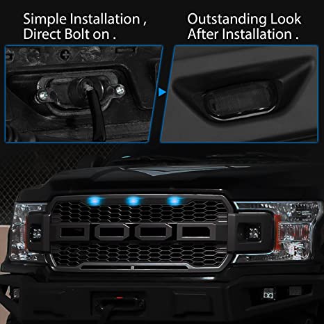 GMC Smoke Front Grill Mobile Operated 4 Pcs Se