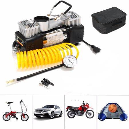 Car Heavy Duty 12V 30mm Double Cylinder Air Compressor 628-4×4
