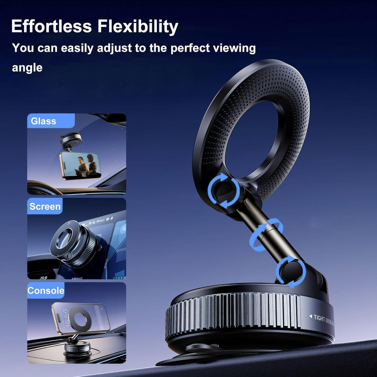 Car Dashboard K007 Model Metal Magnetic Phone Holder In Sleek Design Suitable For Mobile Phone For Car