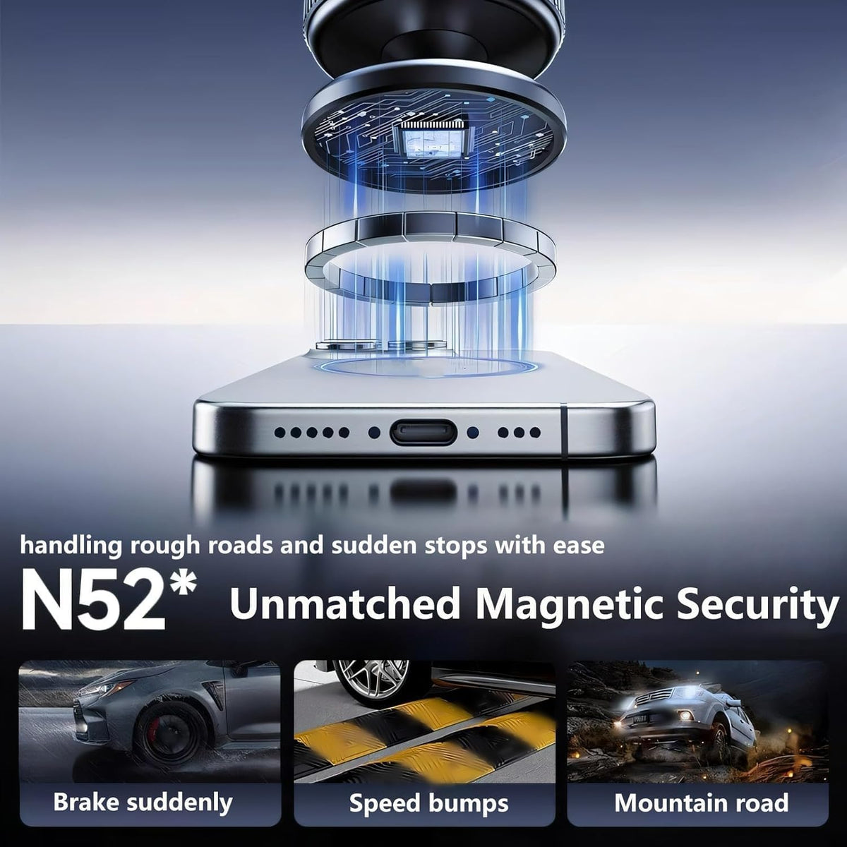 Car Dashboard K007 Model Metal Magnetic Phone Holder In Sleek Design Suitable For Mobile Phone For Car