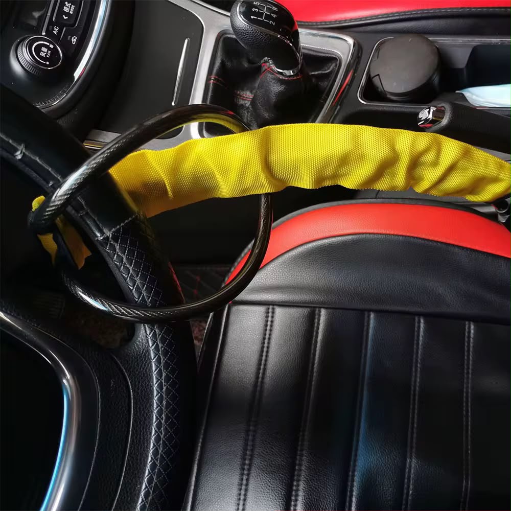 Sogo Anti Theft Steering Wheel Seat Belt Wire Lock – Universal