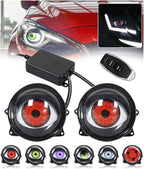 Universal Demon Eyes Light for Cars 12V Demon Eye Light LED Dynamic 33 Function Devil Eye Car Lights 2 Pcs Set