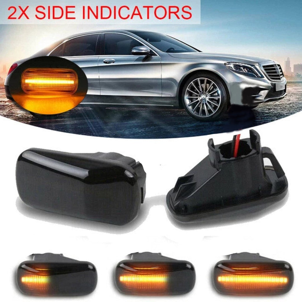 2 Pcs Set Universal Smoke Style Side Fender Indicator in Smoke Color