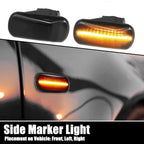 2 Pcs Set Universal Smoke Style Side Fender Indicator in Smoke Color