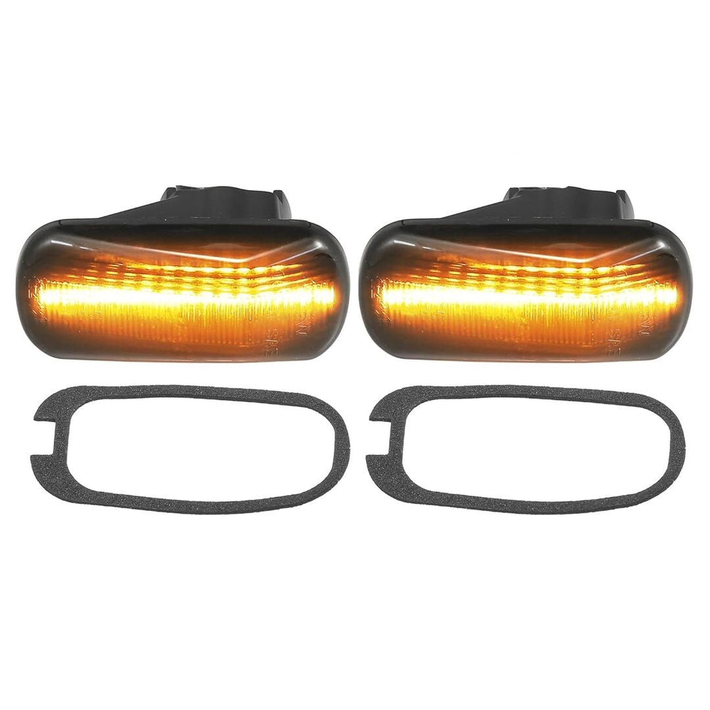 2 Pcs Set Universal Smoke Style Side Fender Indicator in Smoke Color