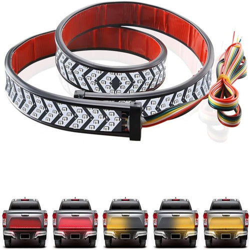 1 Pc Universal 48 Inch Jeep Flexible Tail light Strip With Flowing Turn Signals Led Function