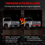 1 Pc Universal 48 Inch Jeep Flexible Tail light Strip With Flowing Turn Signals Led Function