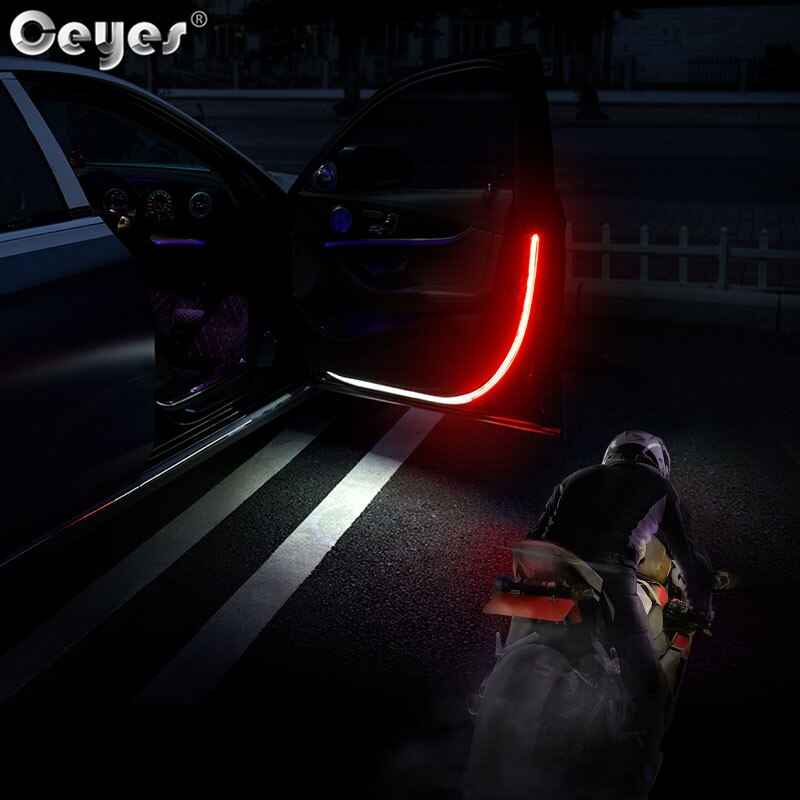 Universal Interior Car Door Opening Warning LED Light Strips, 2 Pcs Set