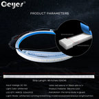 Universal Interior Car Door Opening Warning LED Light Strips, 2 Pcs Set