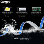 Universal Interior Car Door Opening Warning LED Light Strips, 2 Pcs Set