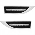 Universal Car Side Fender Light Led Indicator Lamp, 2 Pcs Set (White)