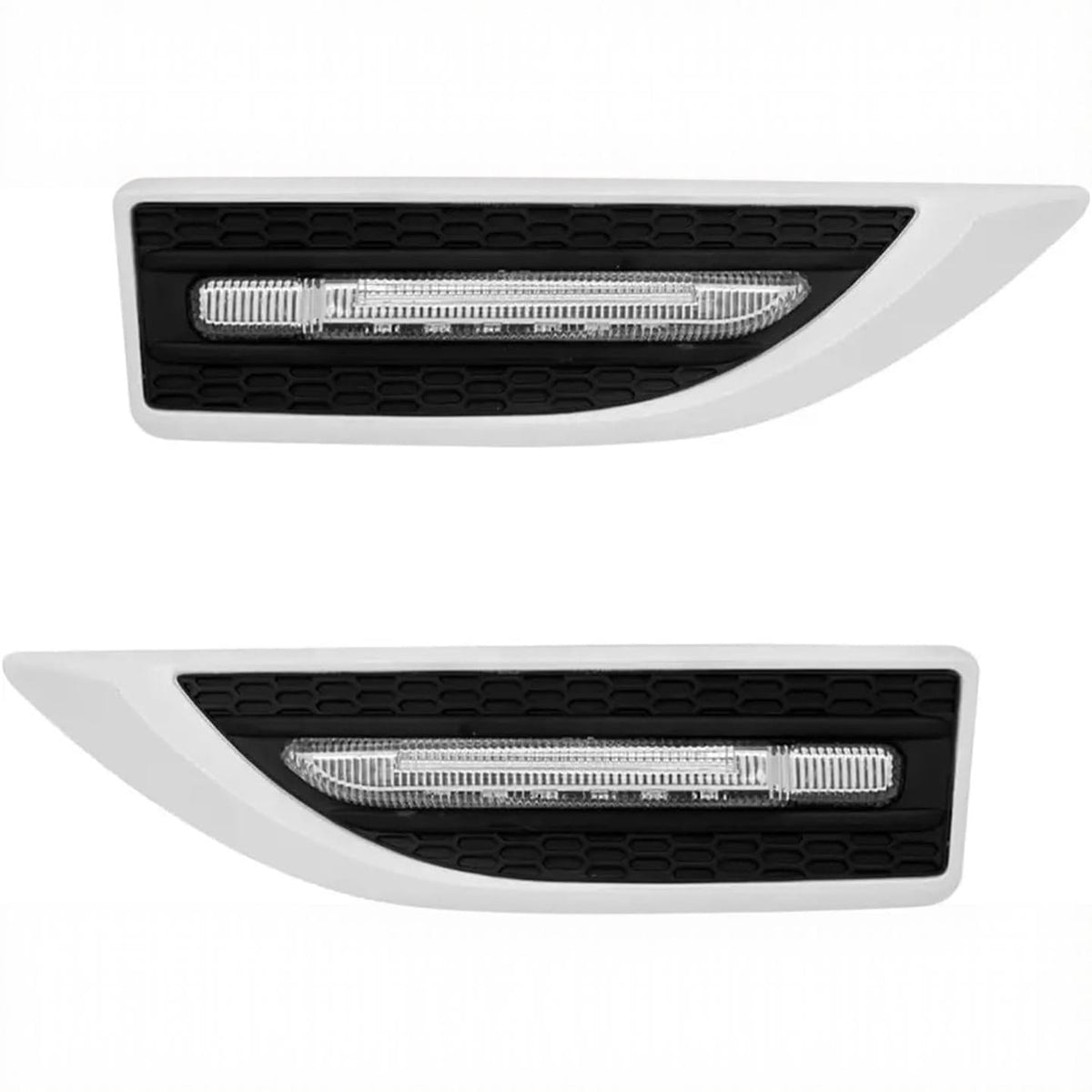Universal Car Side Fender Light Led Indicator Lamp, 2 Pcs Set (White)