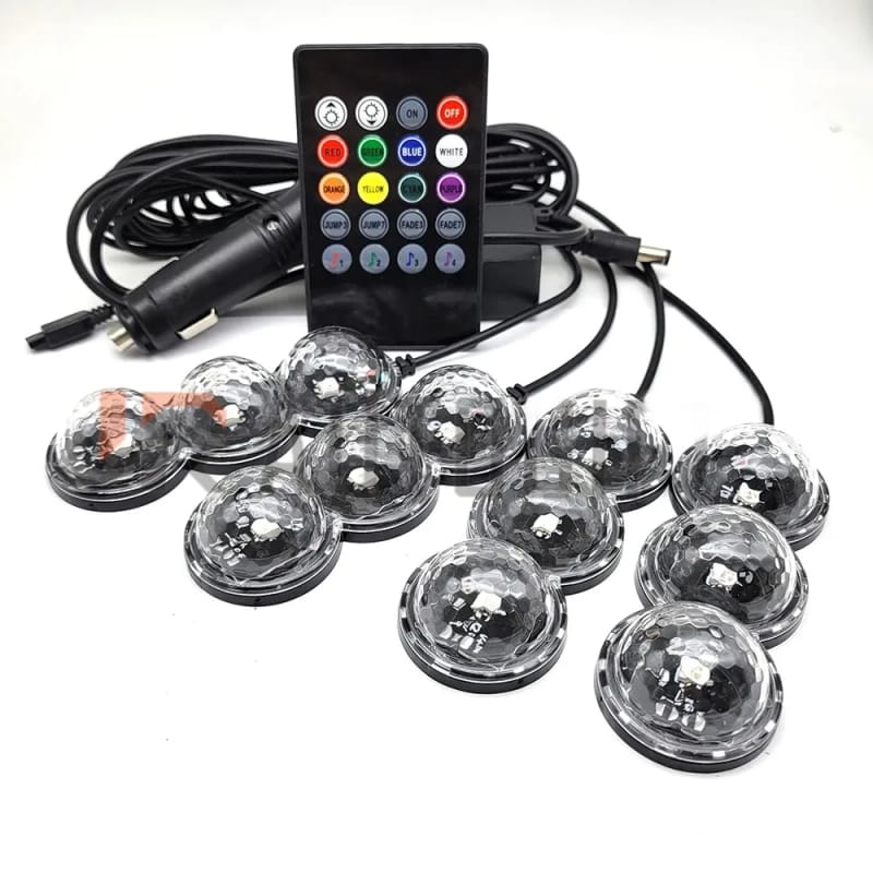 Car Seat Bottom Starlights Car LED Atmosphere Light RGB Remote & App Control